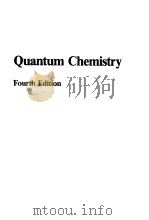 QUANTUM CHEMISTRY  FOURTH EDITION（ PDF版）