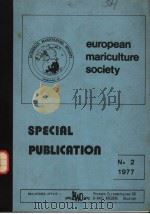 EUROPEAN MARICULTURE SOCIETY SPECIAL PUBLICATION     PDF电子版封面     