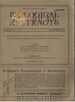 BIOLOGICAL ABSTRACTS VOLUME 17， NO. 11 ISSUED DECEMBER 1944     PDF电子版封面     
