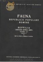 FAUNA REPUBLICII POPULARE ROMINE  VOLUMUL 14 FASCICULA 2     PDF电子版封面     