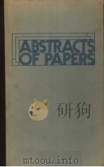 ABSTRACTS OF PAPERS AMERICAN CHEMICAL SOCIETY     PDF电子版封面     