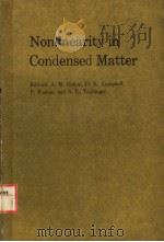 NONLINEARITY IN CONDENSED MATTER（ PDF版）