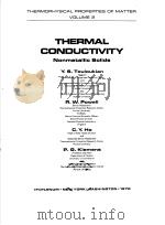THERMOPHYSICAL PROPERTIES OF MATTER VOLUME 2  THERMAL CONDUCTIVITY NONMETALLIC SOLIDS（ PDF版）