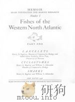 FISHES OF THE WESTERN NORTH ATLANTIC  PART 1     PDF电子版封面     