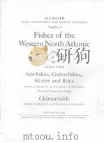FISHES OF THE WESTERN NORTH ATLANTIC  PART 2     PDF电子版封面     