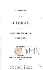 CATALOGUE OF THE PERCIFORM FISHES IN THE BRITISH MUSEUM  SECOND EDITION  VOLUME 1     PDF电子版封面     