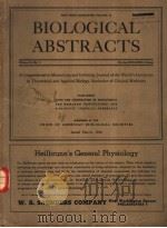 BIOLOGICAL ABSTRACTS     PDF电子版封面     