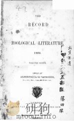 THE ZOOLOGICAL RECORD  1869  VOLUME 6     PDF电子版封面    ALBERT C.L.G.GUNTHER 