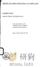 CONSERVATION ANTARCTIC MARINE LIVING RESOURCES     PDF电子版封面     