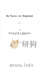 DIE FAUNA VON HELGOLAND     PDF电子版封面     