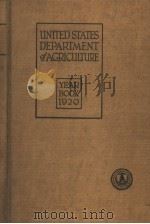 UNITED STATES DEPARTMENT OF AGRICULTURE YEARBOOK  1920     PDF电子版封面     