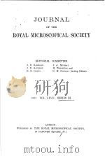 JOURNAL OF THE ROYAL MICROSCOPICAL SOCIETY  1927     PDF电子版封面     