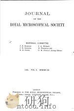 JOURNAL OF THE ROYAL MICROSCOPICAL SOCIETY  1930     PDF电子版封面     