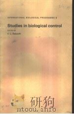STUDIES IN BIOLOGICAL CONTROL（ PDF版）