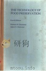 THE TECHNOLOGY OF FOOD PRESERVATION FOURTH EDITION     PDF电子版封面     