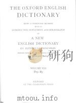 THE OXFORD ENGLISH DICTIONARY  VOLUME 8 POY-RY     PDF电子版封面     