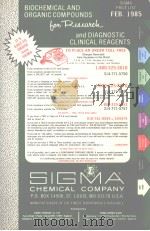 SIGMA CHEMICAL COMPANY 1985     PDF电子版封面     