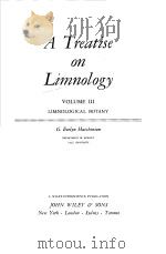A TREATISE ON LIMNOLOGY VOLUME 3（ PDF版）