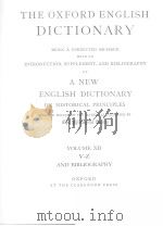 THE OXFORD ENGLISH DICTIONARY VOL.12 V-Z     PDF电子版封面     