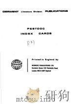 DERWENT LITERATURE DIVIAION PUBLICATIONS PESTDOC INDEX CAROS（ PDF版）