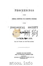 PROCEEDINGS OF THE GENERAL MEETINGS FOR SCIENTIFIC BUSINESS OF THE ZOOLOGICAL SOCIETY OF LONDON  192（ PDF版）