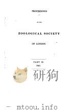 PROCEEDINGS OF THE ZOOLOGICAL SOCIETY OF LONDON  1841  PART 9     PDF电子版封面     