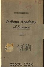 PROCEEDINGS OF THE INDIANA ACADEMY OF SCIENCE  1911-1912（ PDF版）