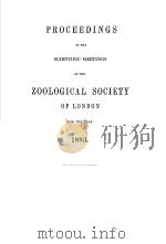 PROCEEDINGS OF THE SCIENTIFIC MEETINGS OF THE ZOOLOGICAL SOCIETY OF LONDON  1883     PDF电子版封面     