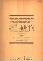 ZOOLOGICAL RESULTS OF THE DENISON-CROCKETT SOUTH PACIFIC EXPEDITION FOR THE ACADEMY OF NATURAL SCIEN     PDF电子版封面     