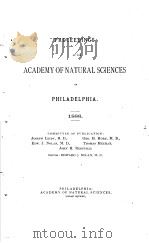 PROCEEDINGS OF THE ACADEMY OF NATURAL SCIENCES OF PHILADELPHIA  1888     PDF电子版封面     