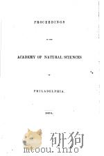 PROCEEDINGS OF THE ACADEMY OF NATURAL SCIENCES OF PHILADELPHIA  1864     PDF电子版封面     
