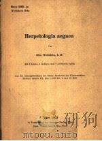 HERPETOLOGIA AEGAEA VON OTTO WETTSTEIN，K.M.MIT 2 KARTEN，1 FARBIGEN AND UND 7 SCHWARZEN TAFELN     PDF电子版封面     