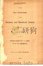 EIGHTEENTH REPORT OF THE STATE ENTOMOLOGIST ON THE NOXIOUS AND BENEFICIAL INSECTS OF THE STATE OF IL（ PDF版）