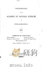 PROCEEDINGS OF THE ACADEMY OF NATURAL SCIENCES OF PHILADELPHIA  1897     PDF电子版封面     