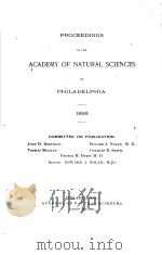 PROCEEDINGS OF THE ACADEMY OF NATURAL SCIENCES OF PHILADELPHIA  1893（ PDF版）