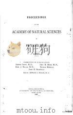 PROCEEDINGS OF THE ACADEMY OF NATURAL SCIENCES OF PHILADELPHIA  1889     PDF电子版封面     