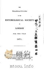 THE TRANSACTIONS OF THE ENTOMOLOGICAL SOCIETY OF LONDON  1871年（ PDF版）