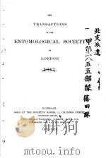 THE TRANSACTIONS OF THE ENTOMOLOGICAL SOCIETY OF LONDON  1917年     PDF电子版封面     