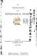 THE TRANSACTIONS OF THE ENTOMOLOGICAL SOCIETY OF LONDON  1921年     PDF电子版封面     