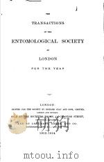 THE TRANSACTIONS OF THE ENTOMOLOGICAL SOCIETY OF LONDON  1913年     PDF电子版封面     