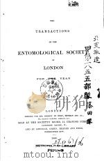 THE TRANSACTIONS OF THE ENTOMOLOGICAL SOCIETY OF LONDON  1886     PDF电子版封面     