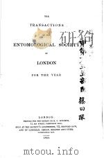 THE TRANSACTIONS OF THE ENTOMOLOGICAL SOCIETY OF LONDON  1869     PDF电子版封面     