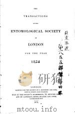 THE TRANSACTIONS OF THE ENTOMOLOGICAL SOCIETY OF LONDON  1872（ PDF版）
