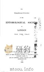 THE TRANSACTIONS OF THE ENTOMOLOGICAL SOCIETY OF LONDON  1888     PDF电子版封面     