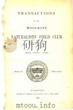TRANSACTIONS OF THE WOOLHOPE NATURALISTS‘FIELD CLUB  1883-1885（ PDF版）