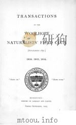 TRANSACTIONS OF THE WOOLHOPE NATURALISTS‘FIELD CLUB  1902-1904（ PDF版）