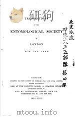 THE TRANSACTIONS OF THE ENTOMOLOGICAL SOCIETY OF LONDON  1910（ PDF版）