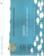 WATER FOR FRESHWATER FISH CULTURE   1981  PDF电子版封面    A.G.COCHE  H.VAN DER WAL  T.LA 
