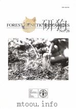 FOREST GENETIC RESOURCES NO.26   1998  PDF电子版封面     