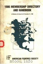 1986 MEMBERSHIP DIRECTORY AND HANDBOOK     PDF电子版封面     